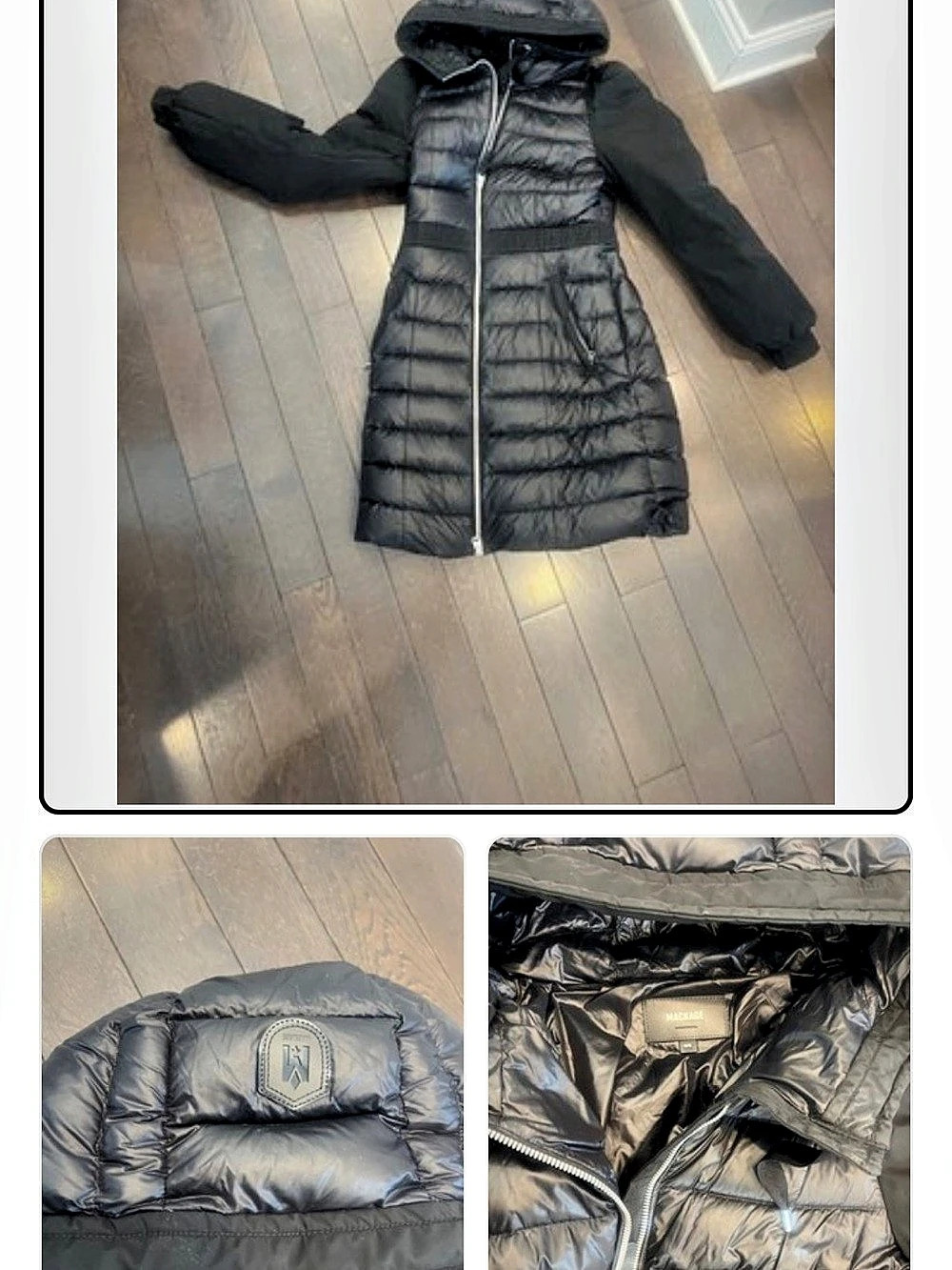 Mackage Patsy Down Jacket Women's Black Hooded Puffer Coat